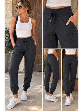 Lululemon Womens Black Dance Studio Joggers Size 8- Athletic Pants